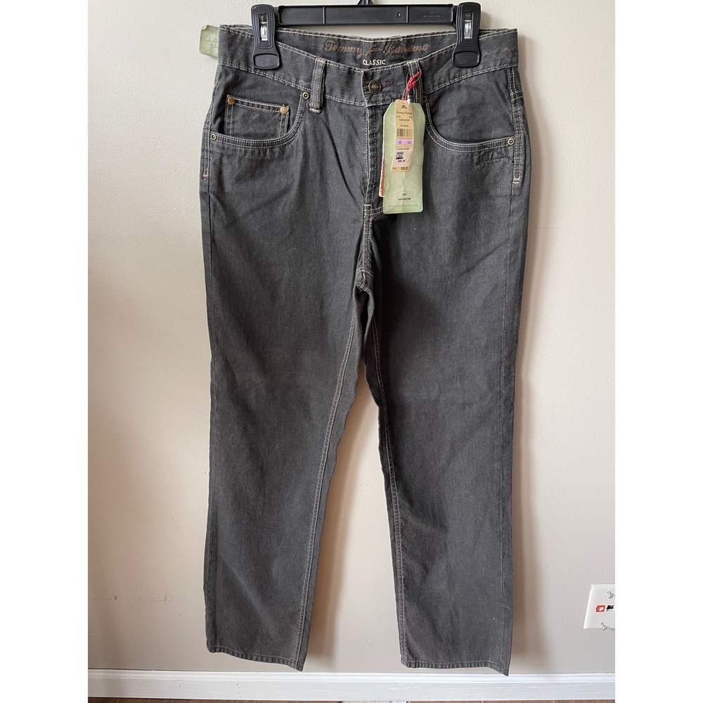 Tommy Bahama Indigo Palms Classic Fit Mens Denim Jeans Charcoal Grey 32x32 NWT